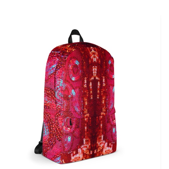 VENTCRI Red Sequin Backpack Festy Gym Yoga Bag main image 7